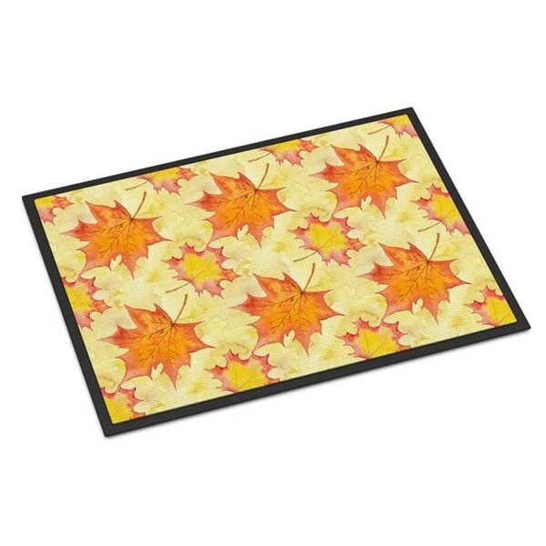 Carolines Treasures BB7496JMAT Fall Leaves Scattered Indoor or Outdoor Mat; 24 x 36 in. BB7496JMAT - main